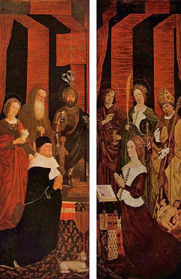 Nicolas Froment Portrat des Konig Rene von Anjou und seiner Gemahlin Jeanne de Laval oil painting picture